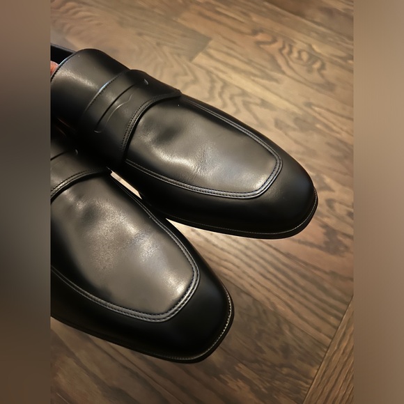 NEW w/o box Salvatore Ferragamo FERRAGAMO Funes Loafers black Italian Leather - Picture 10 of 14